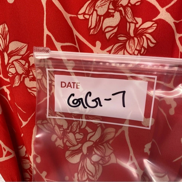 Flying Tomato Red Floral Belted Dress NWT S Long Sleeves - Picture 8 of 8